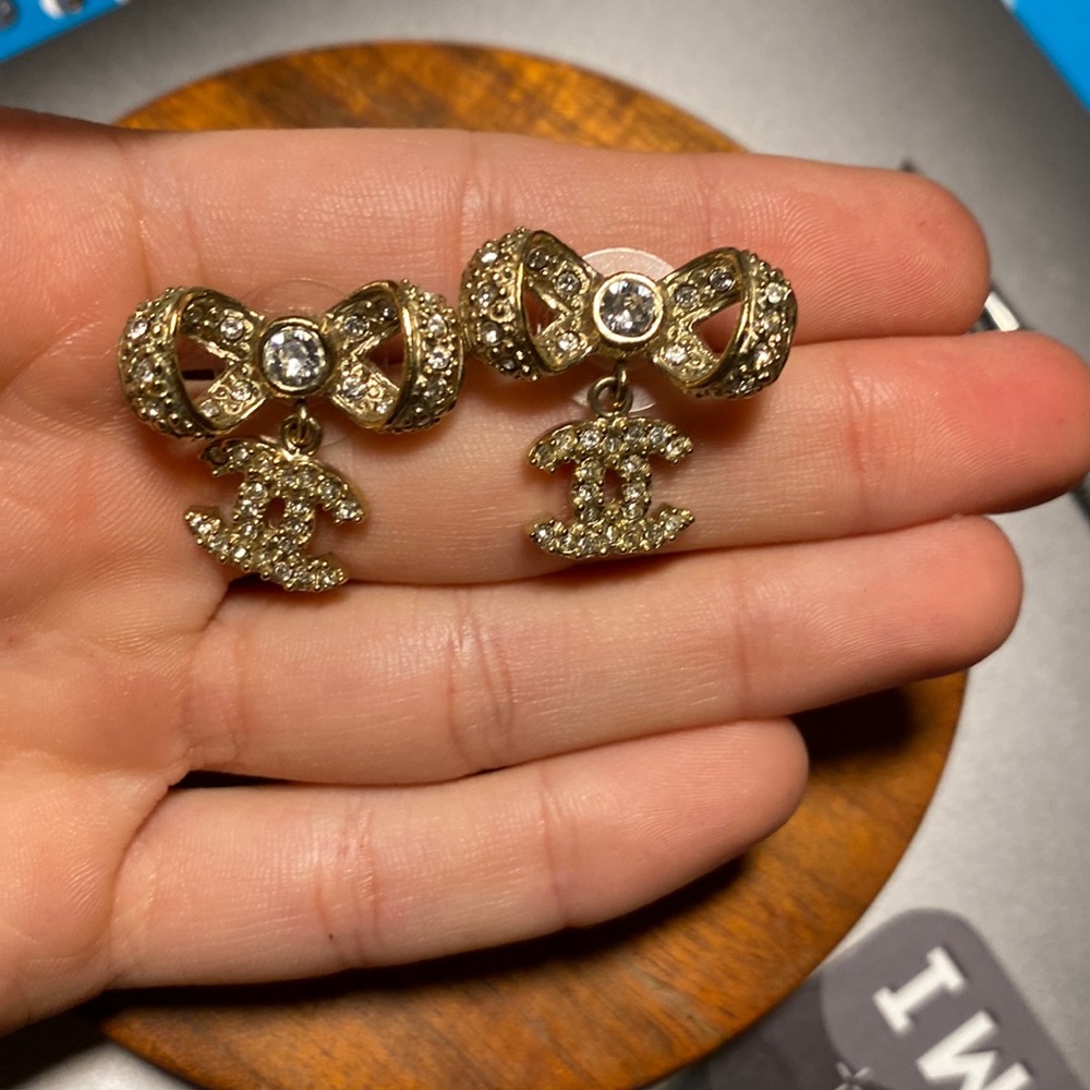 Chanel Bow Earrings